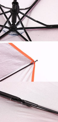 Color que cambia el paraguas de 3 dobleces con el eje del metal de 8m m