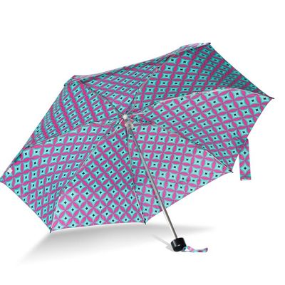 Paraguas plegable de la manija cinco plásticos ligeros de PAHS