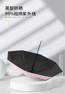 Pequeños ligero ULTRAVIOLETA anti plegable de los paneles del paraguas 8 del diámetro 5 de la cápsula los 96cm ultra