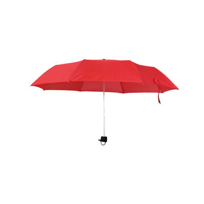 Promoción plegable del paraguas del manual del marco 3 abiertos de aluminio