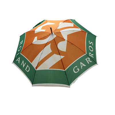 Aprobación de encargo del TUV del paraguas de Logo Pongee Fabric Straight Handle