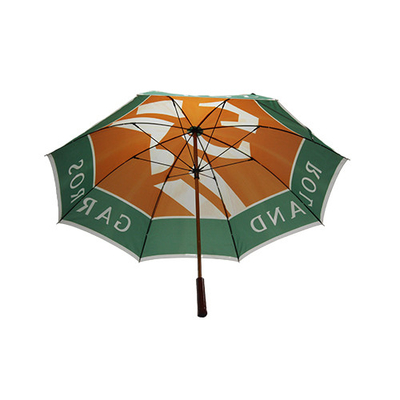 Aprobación de encargo del TUV del paraguas de Logo Pongee Fabric Straight Handle