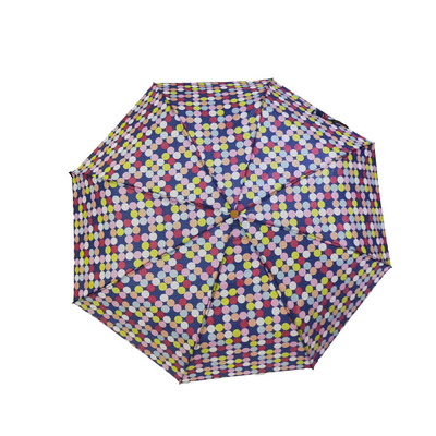 Paraguas ULTRAVIOLETA del doblez de Dot Digital Printing 3 de la prueba para las mujeres