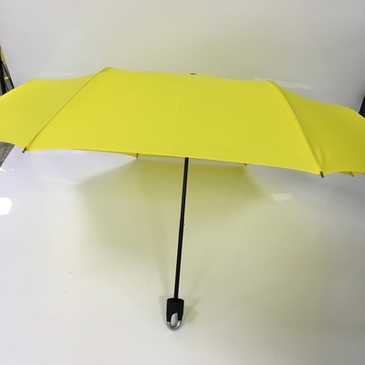 Paraguas plegable a prueba de viento de la cerradura de la tela de la pongis 190T
