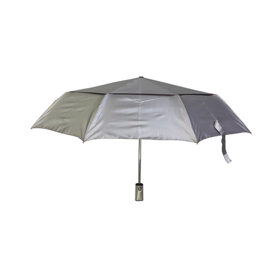 Paraguas automáticos del doblez de la pongis ULTRAVIOLETA a prueba de viento de la protección 3 para los adultos