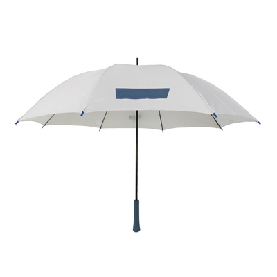 Paraguas abierto de la tela de la pongis 190T del manual a prueba de viento recto
