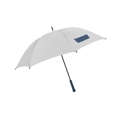 Paraguas abierto de la tela de la pongis 190T del manual a prueba de viento recto