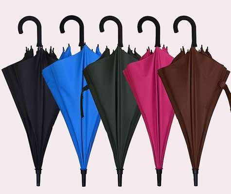 Paraguas del color sólido de la pongis del diámetro el 105CM RPET