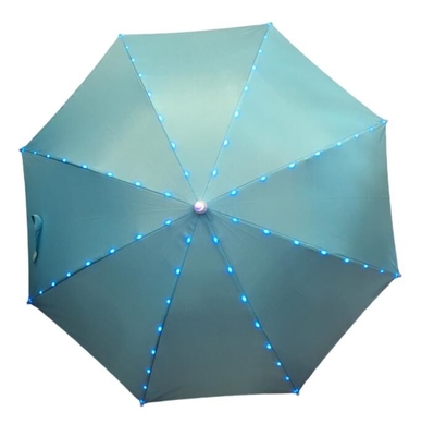 Paraguas abierto de la luz del manual LED de la pongis del diámetro los 80CM para los niños