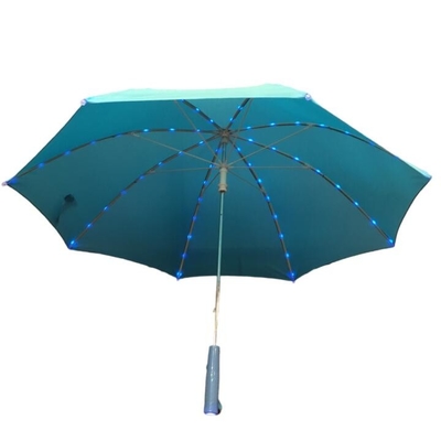 Paraguas abierto de la luz del manual LED de la pongis del diámetro los 80CM para los niños