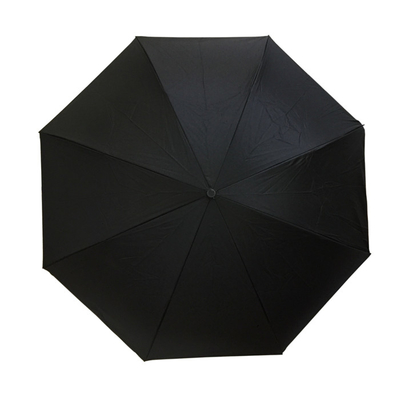 paraguas invertido de la capa doble de la pongis 21inch con la manija de C