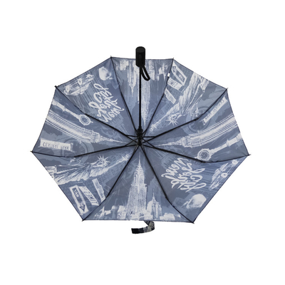 Digitaces que imprimen 21inch al OEM plegable del paraguas de la pongis 190T 3