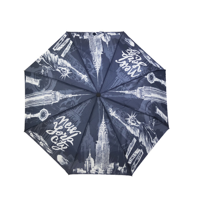 Digitaces que imprimen 21inch al OEM plegable del paraguas de la pongis 190T 3