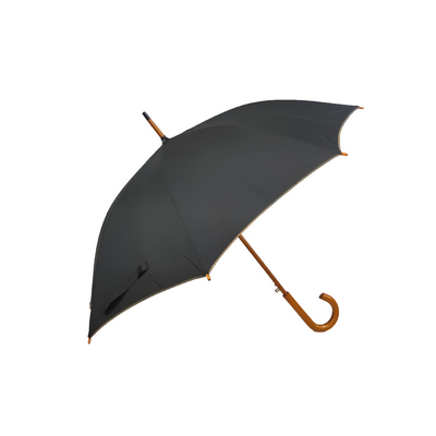 Paraguas de madera recto abierto auto de la sombrilla de la manija con la impresión de la transferencia de calor