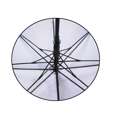 paraguas a prueba de viento del golf de la fibra de vidrio del toldo del doble de la pongis 190T derecho de gran tamaño