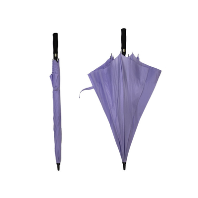 paraguas a prueba de viento del golf de la fibra de vidrio del toldo del doble de la pongis 190T derecho de gran tamaño