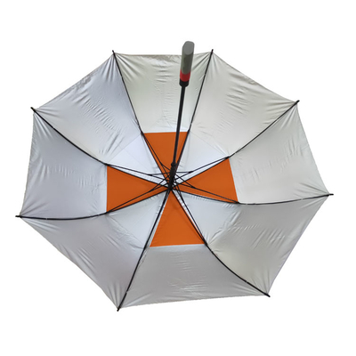 Respiradero del paraguas del golf de las capas dobles fuerte con Logo Prints