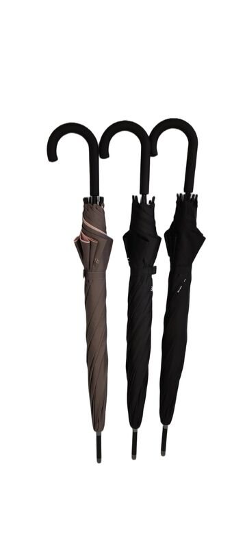 Sombrilla de apertura automática con varillas de fibra de vidrio, tamaño de 23 pulgadas y tejido de poliéster duradero