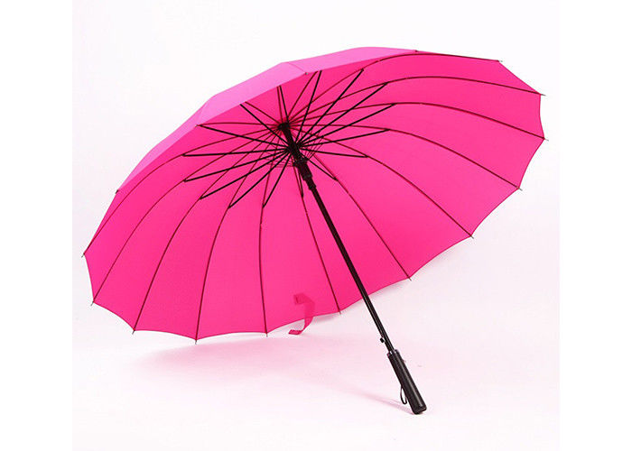 Paraguas a prueba de viento impreso de 23 señoras de la pulgada, viento fuerte del paraguas resistente