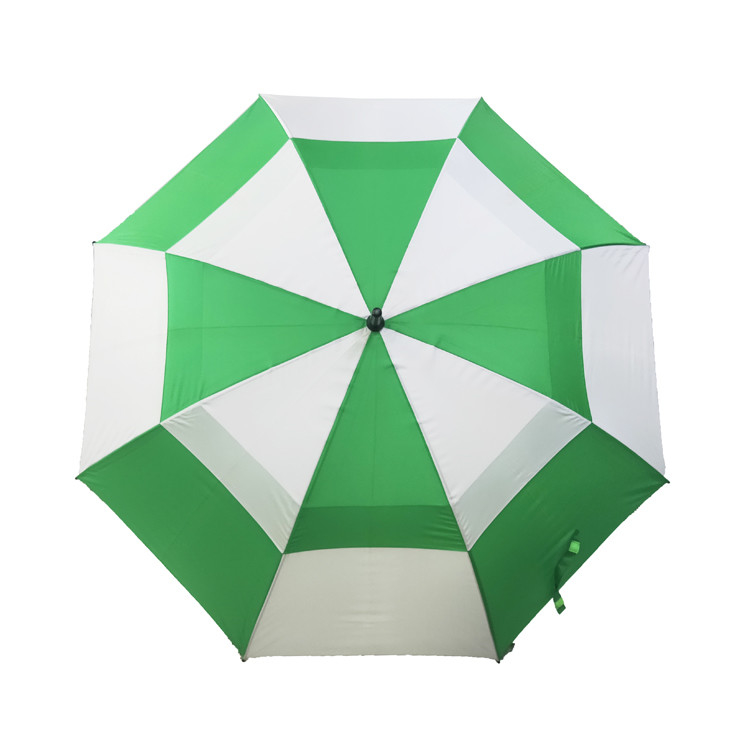 Oro paraguas de la lluvia del golf de 68 pulgadas para la promoción
