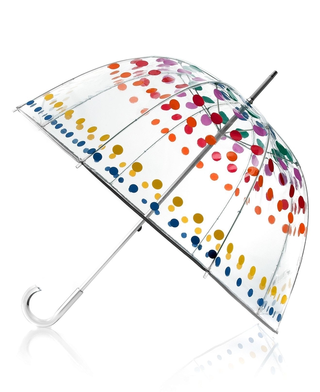 Paraguas transparente a prueba de mal tiempo de la burbuja con la manija del gancho de J