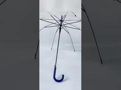 23 pulgadas, 8K, colorido mango de paraguas, colorido marco, transparente paraguas de lluvia