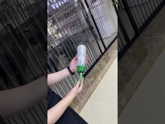 Minimalista manual abierto, tres veces paraguas transparentes, 21 pulgadas, fácil de llevar